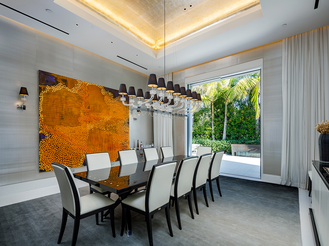 Beverly Hills Contemporary Home Dining Room