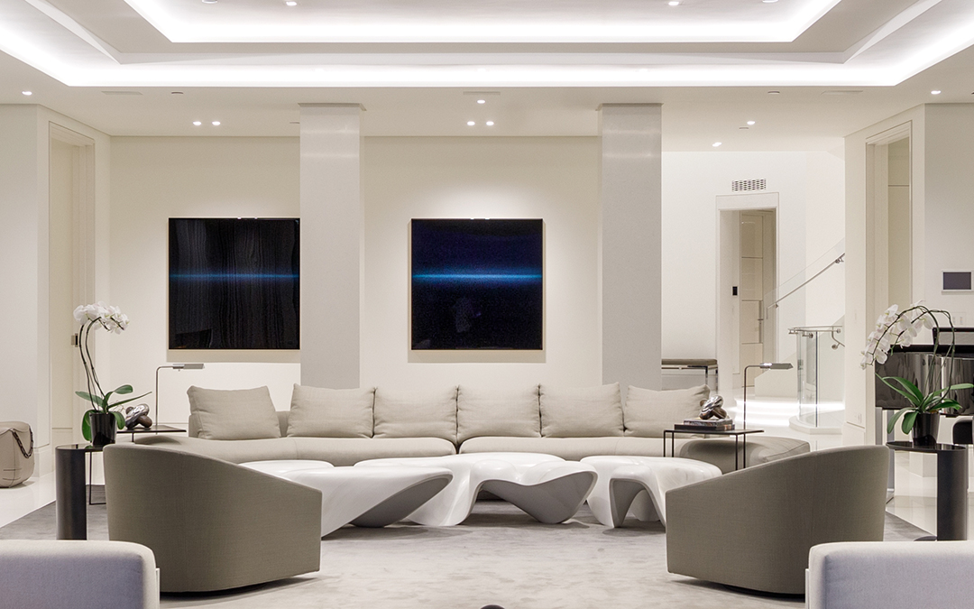 Beverly Hills Contemporary Home Family Room