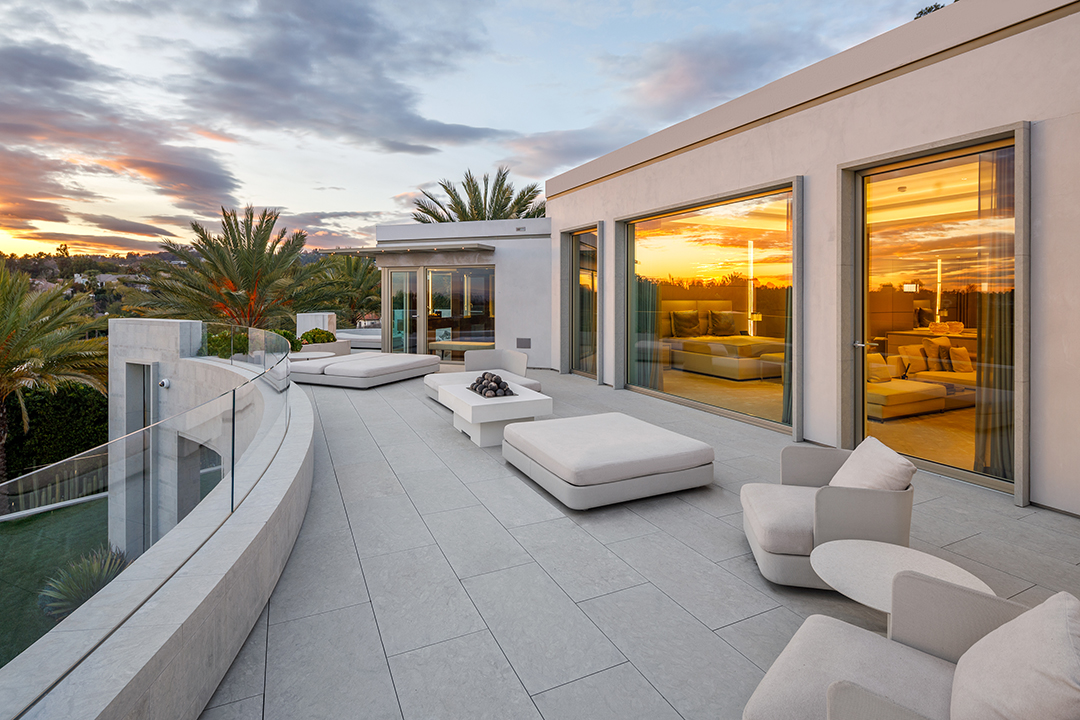 Beverly Hills Contemporary Home Balcony