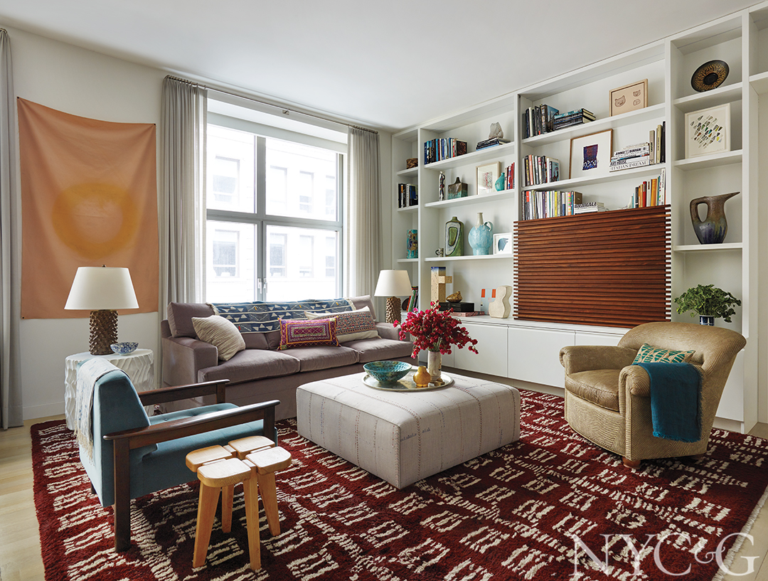 Eclectic Flatiron Apartment Living Room