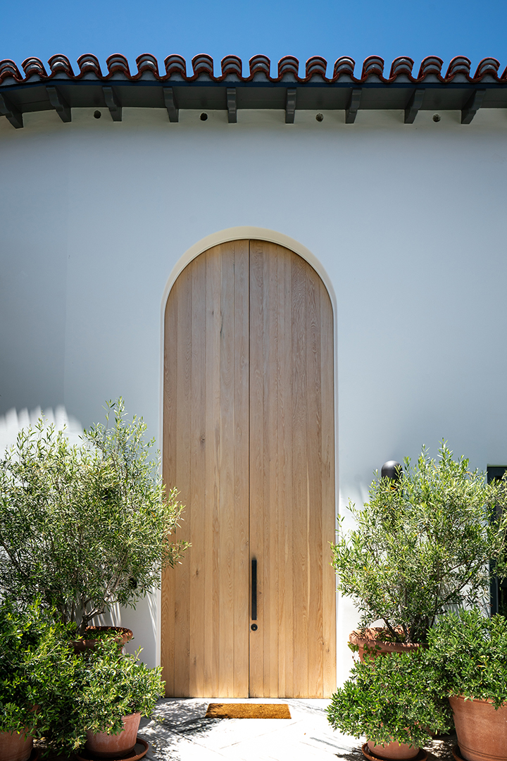 Front door at Lori Loughlin's Bel Air home