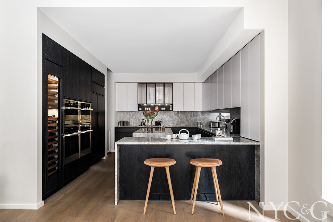 Luxury Black and White Kitchen