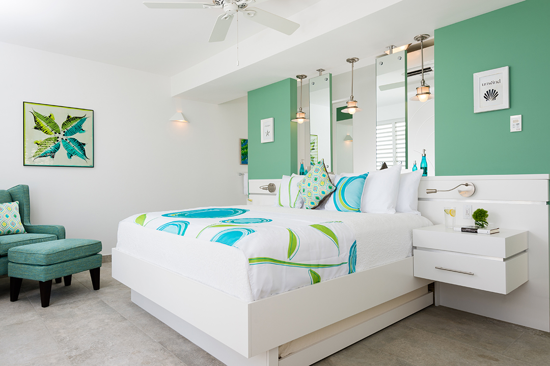 Oceanfront Turks and Caicos Villa Tropical Bedroom