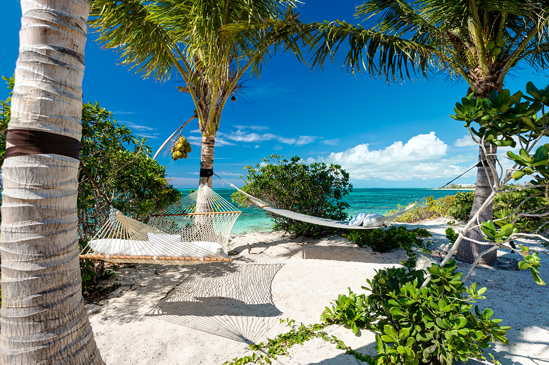 Oceanfront Turks and Caicos Villa Beach Hammocks