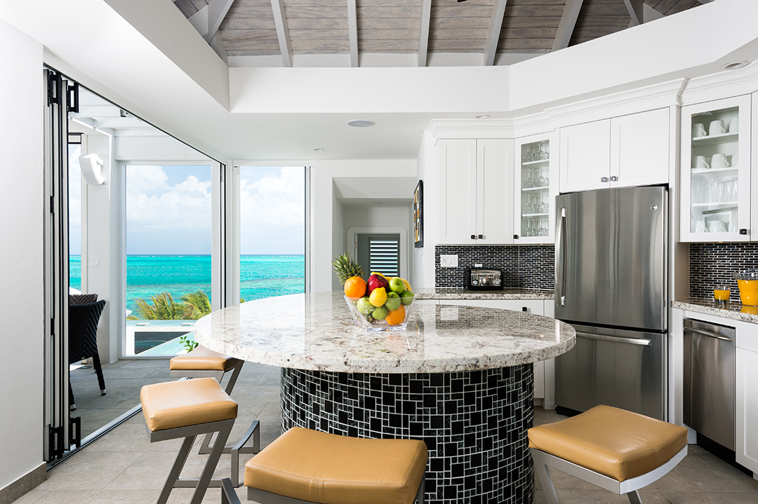 Oceanfront Turks and Caicos Villa Breakfast Island and Ocean View