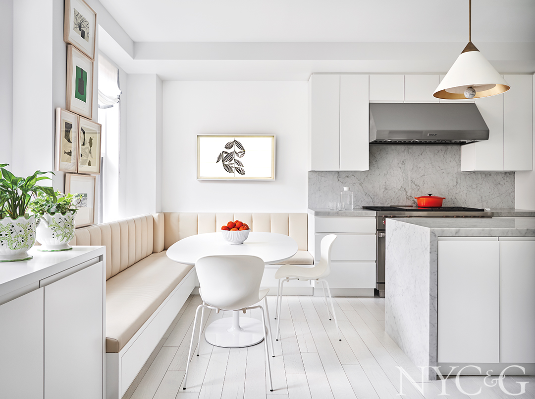 Park Avenue Traditional modern Apartment Kitchen Breakfast Nook