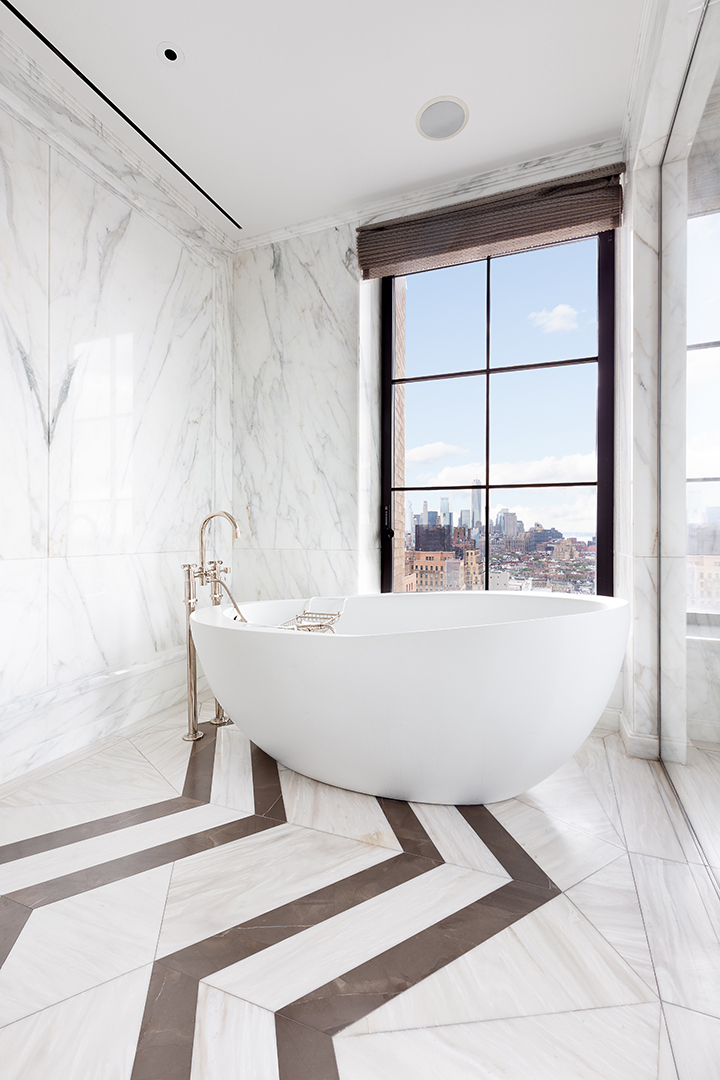 Walker Tower Chelsea Apartment Bathtub