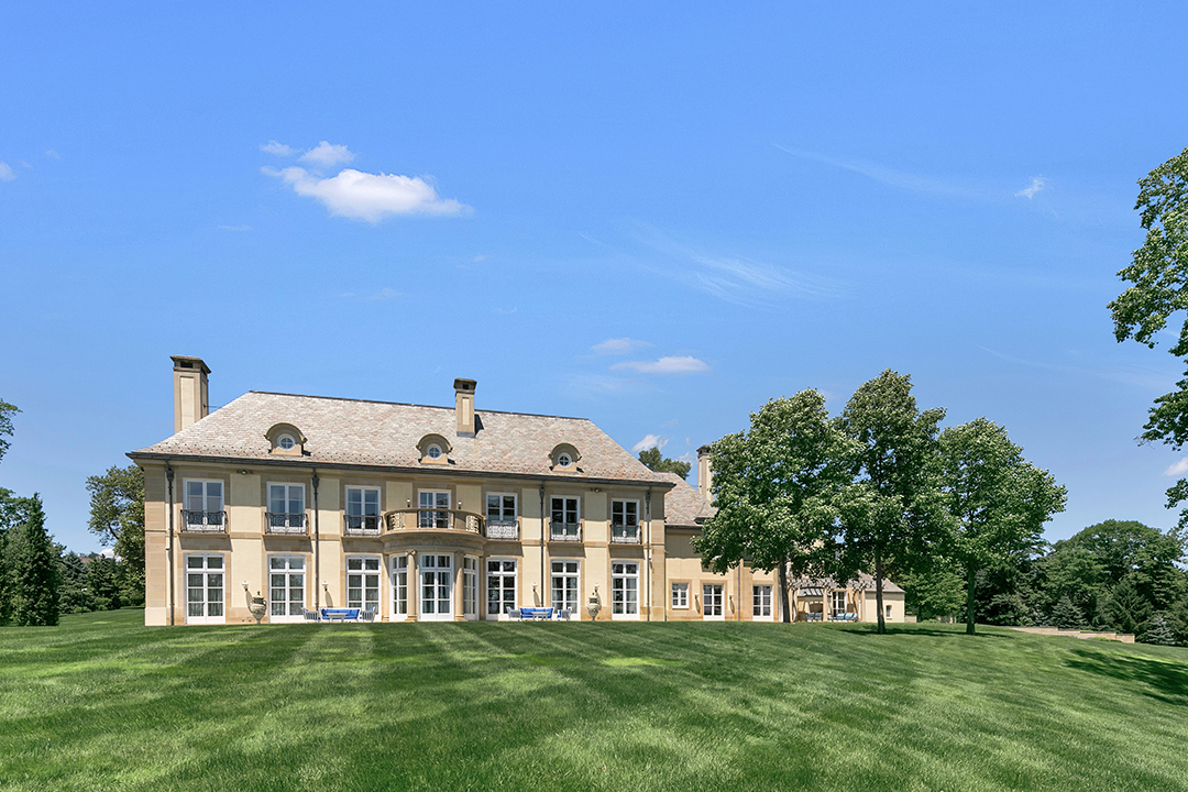 Exterior of main house at Bon Jovi's New Jersey Estate