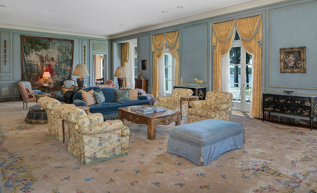 Living room at Bon Jovi's New Jersey Estate