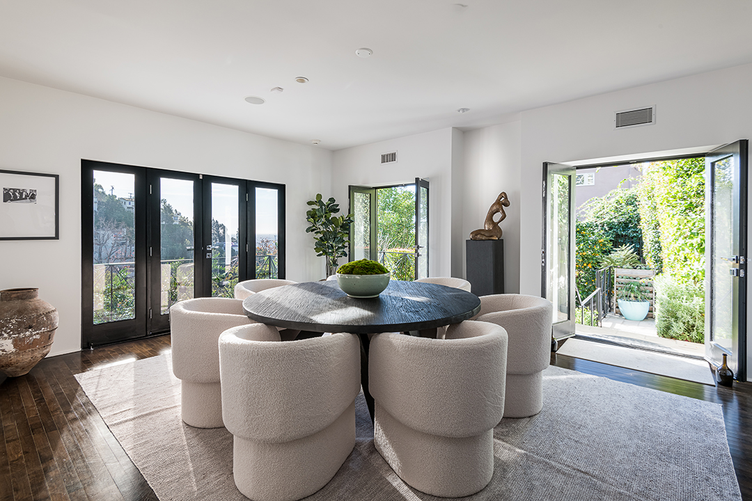 Dining room at Judy Garland's Hollywood Home