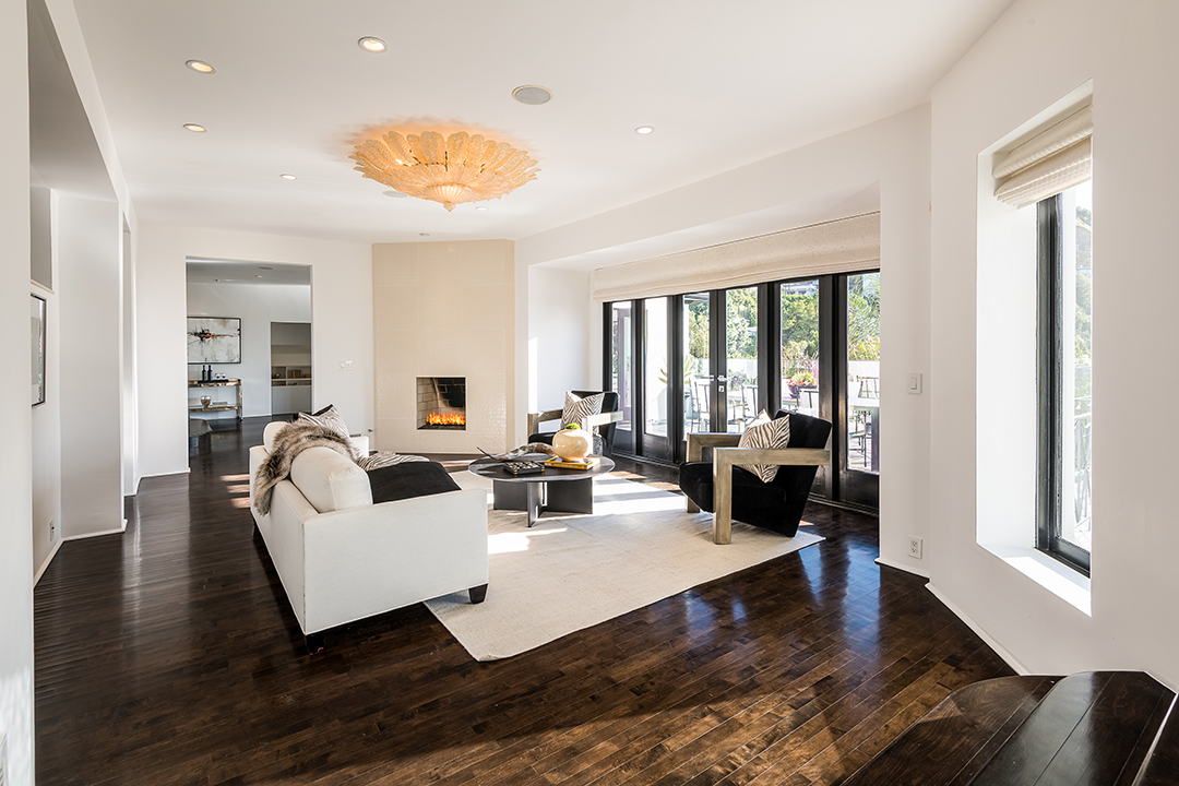 Living room at Judy Garland's Hollywood Home