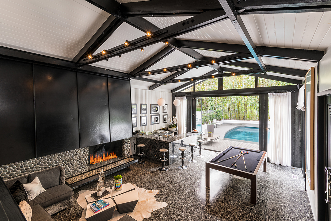 Pool house at Judy Garland's Hollywood Home