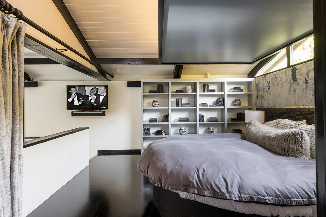 Pool House Bedroom at Judy Garland's Hollywood Home