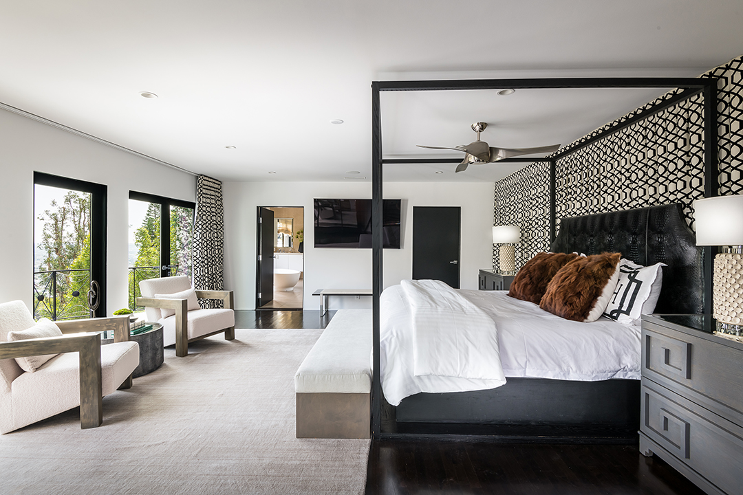 Master bedroom at Judy Garland's Hollywood Home