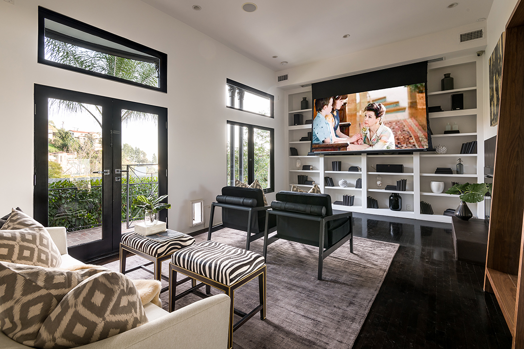 Media room at Judy Garland's Hollywood Home
