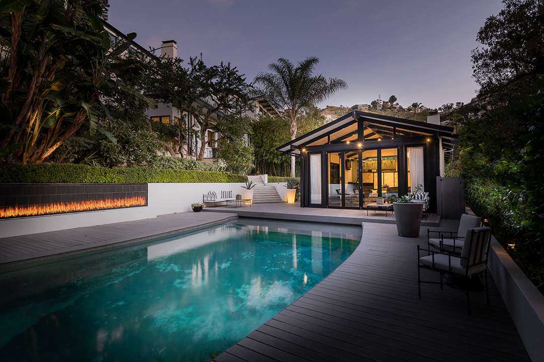 Pool house at Judy Garland's Hollywood Home