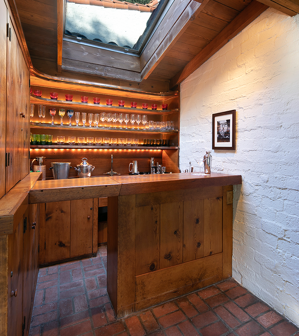 Bar at Katharine Hepburn's Former home
