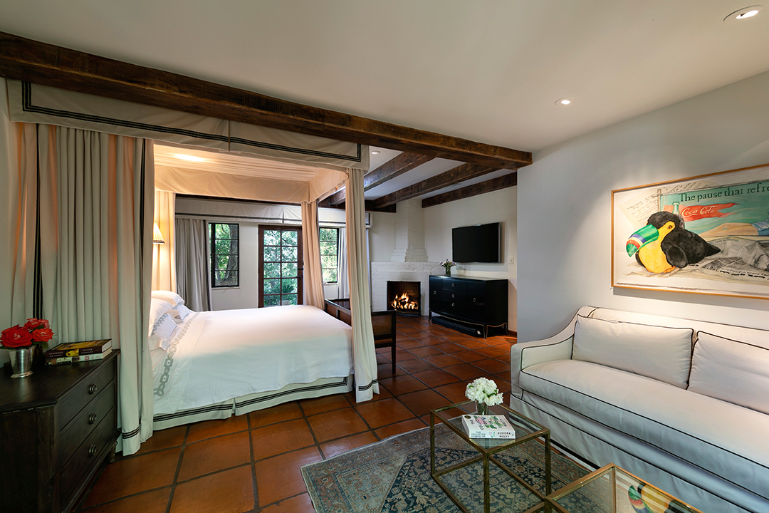 Master bedroom at Katharine Hepburn's Former home