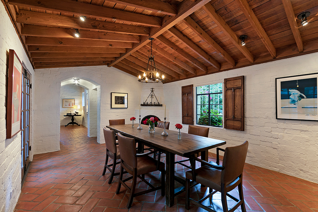Dining room at Katharine Hepburn's Former home