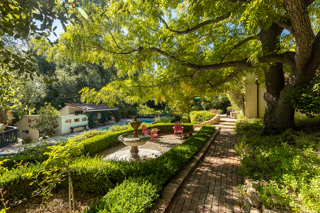 Garden at Katharine Hepburn's Former home