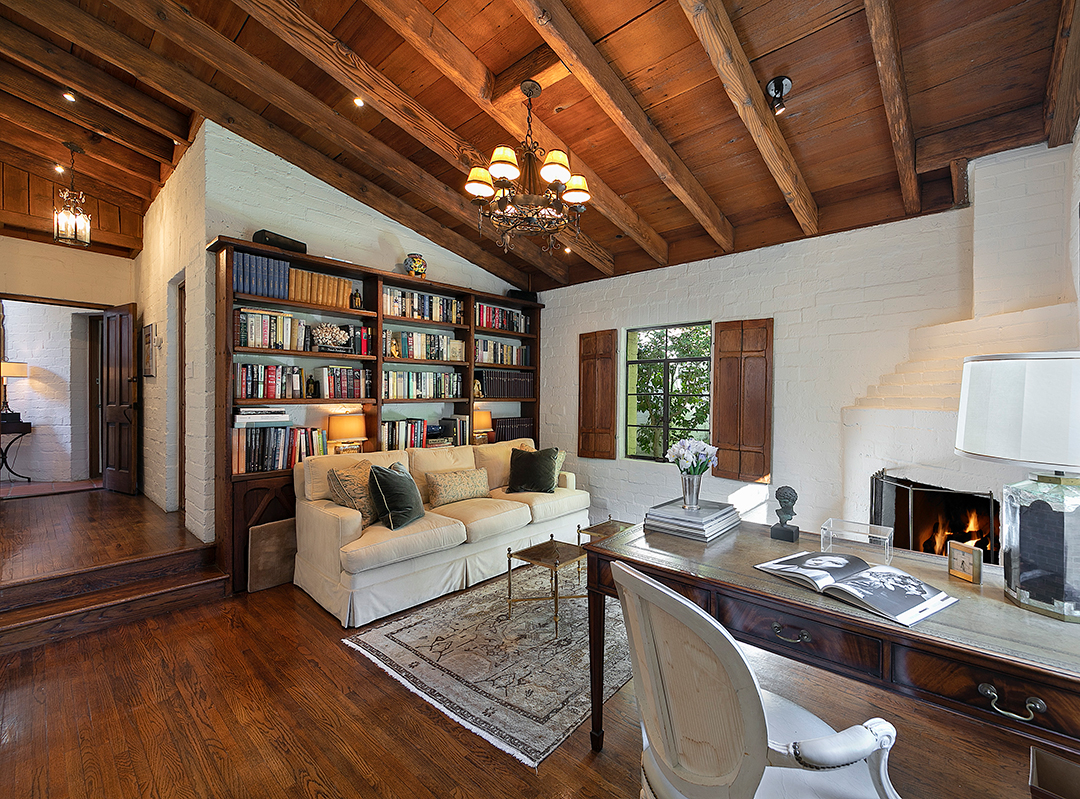 Den in Katharine Hepburn's Former home