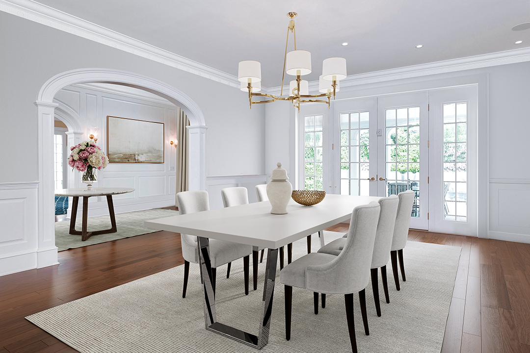 135 Field Point Circle Greenwich Estate Dining Room