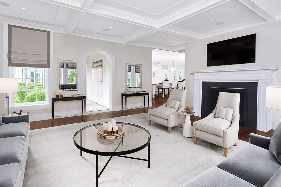 135 Field Point Circle Greenwich Estate Family Room