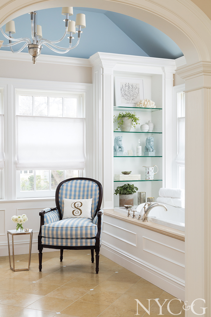 1920 Scarsdale Traditional Home Master Bath