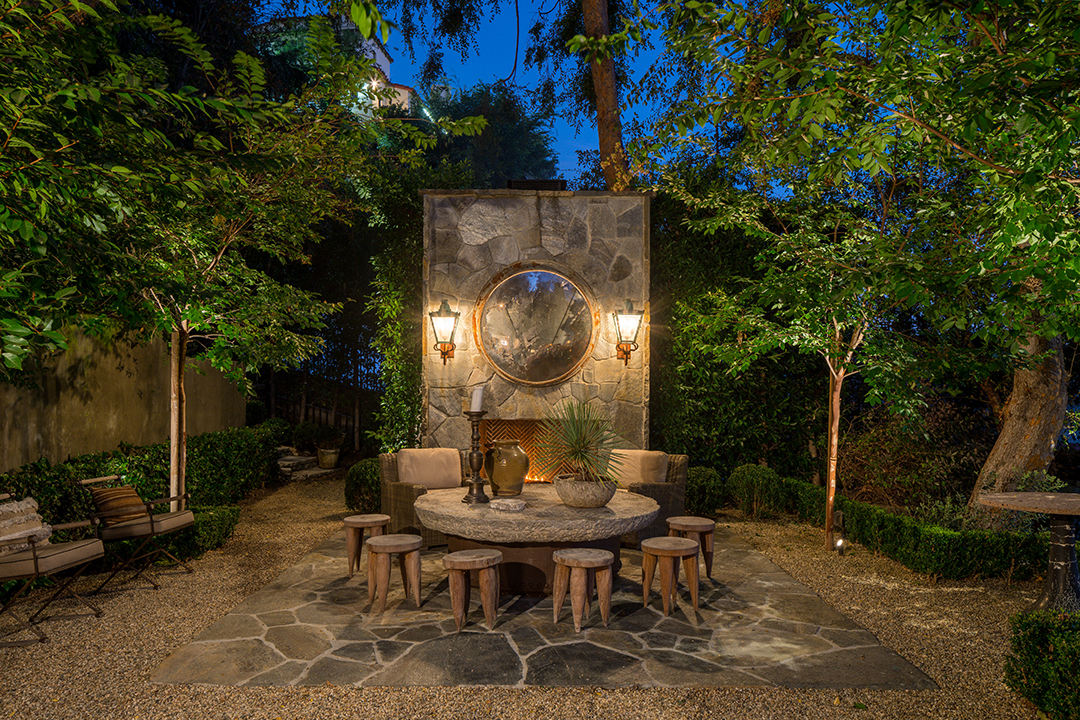 Jean Louis Deniot California Home Night Fireplace Lounge