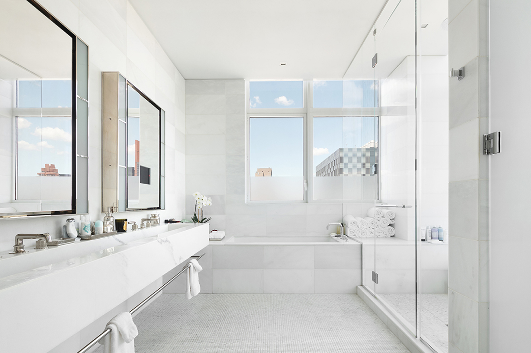Jennifer Lawrence Upper East Side Penthouse Bathroom