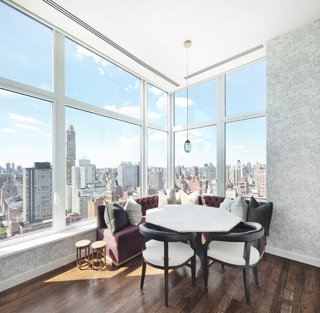 Jennifer Lawrence Upper East Side Penthouse Breakfast Nook