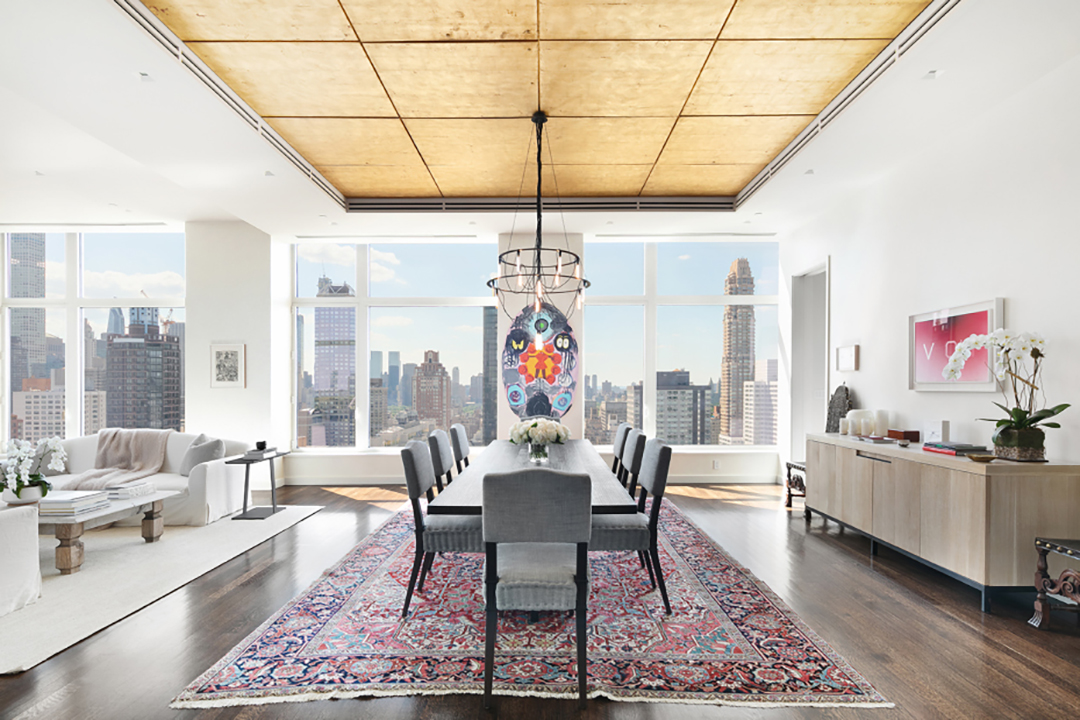 Jennifer Lawrence Upper East Side Penthouse Dining Room