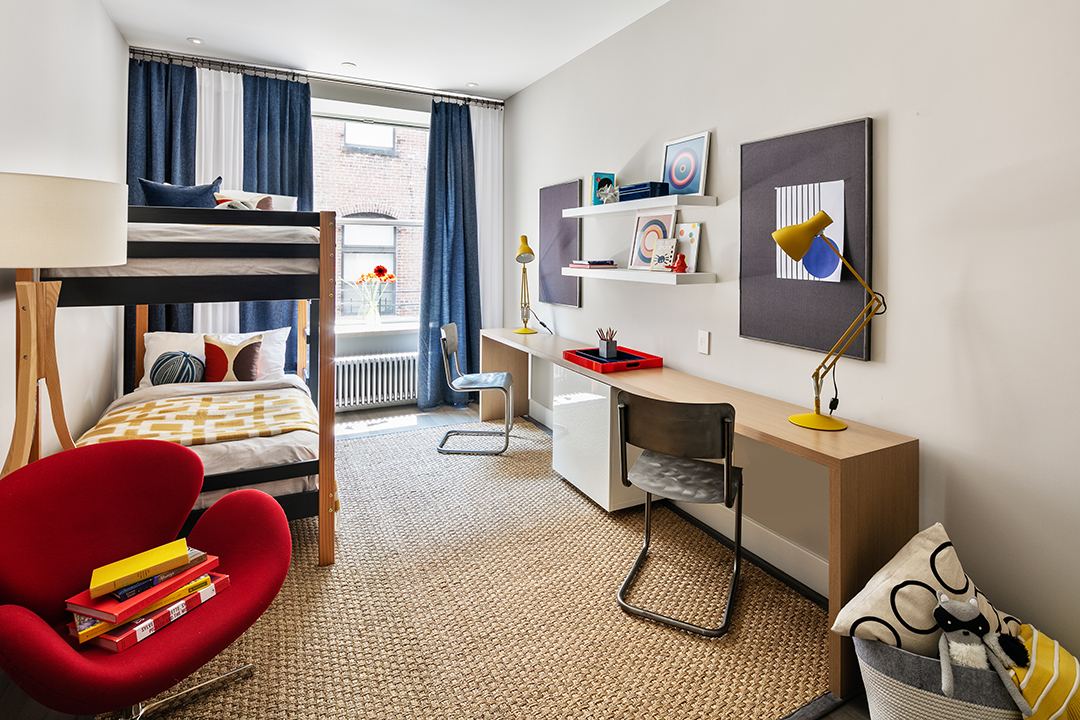 Modern Tribeca Penthouse Guest Bedroom