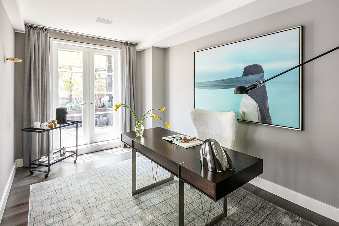 Modern Tribeca Penthouse Home Office