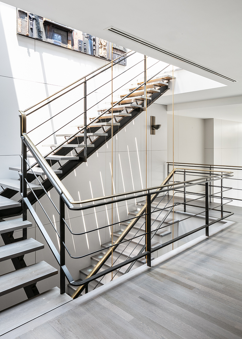 Modern Tribeca Penthouse Staircase