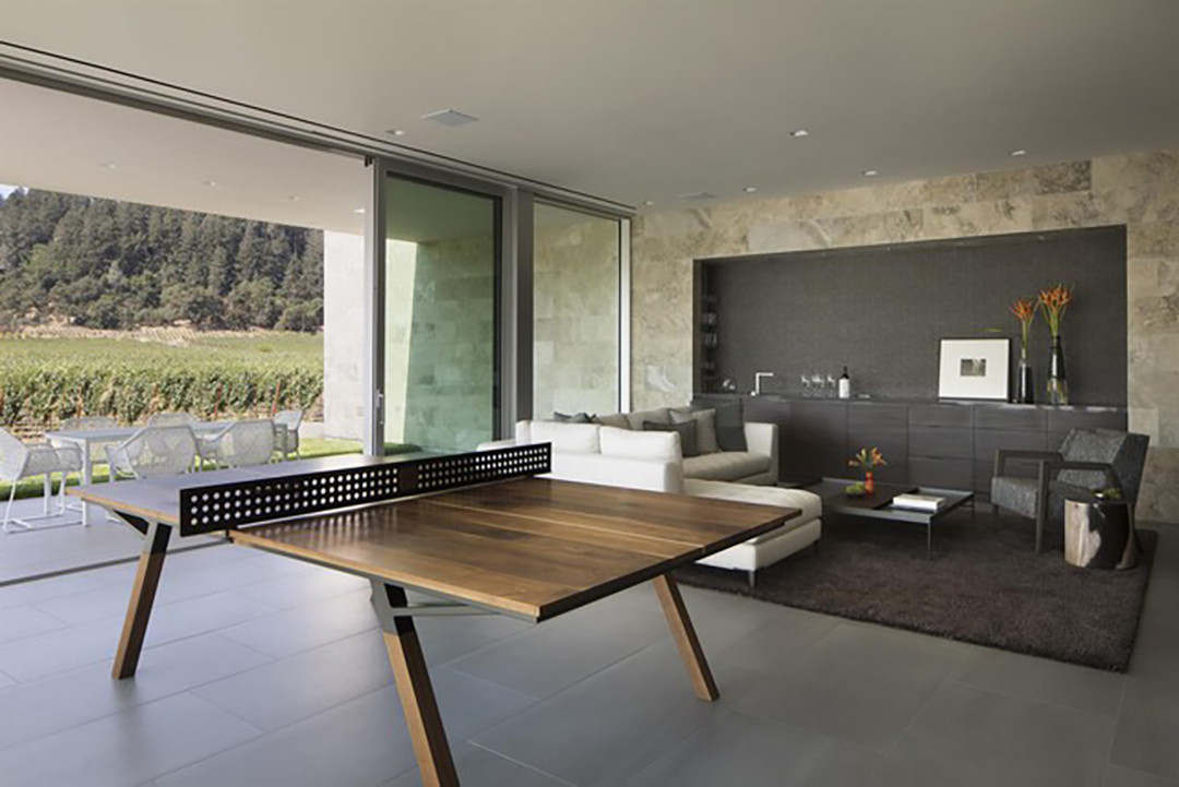 Napa Valley Modern Vineyard Estate Game Room