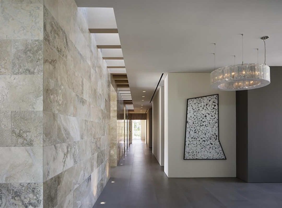 Napa Valley Modern Vineyard Estate Hallway