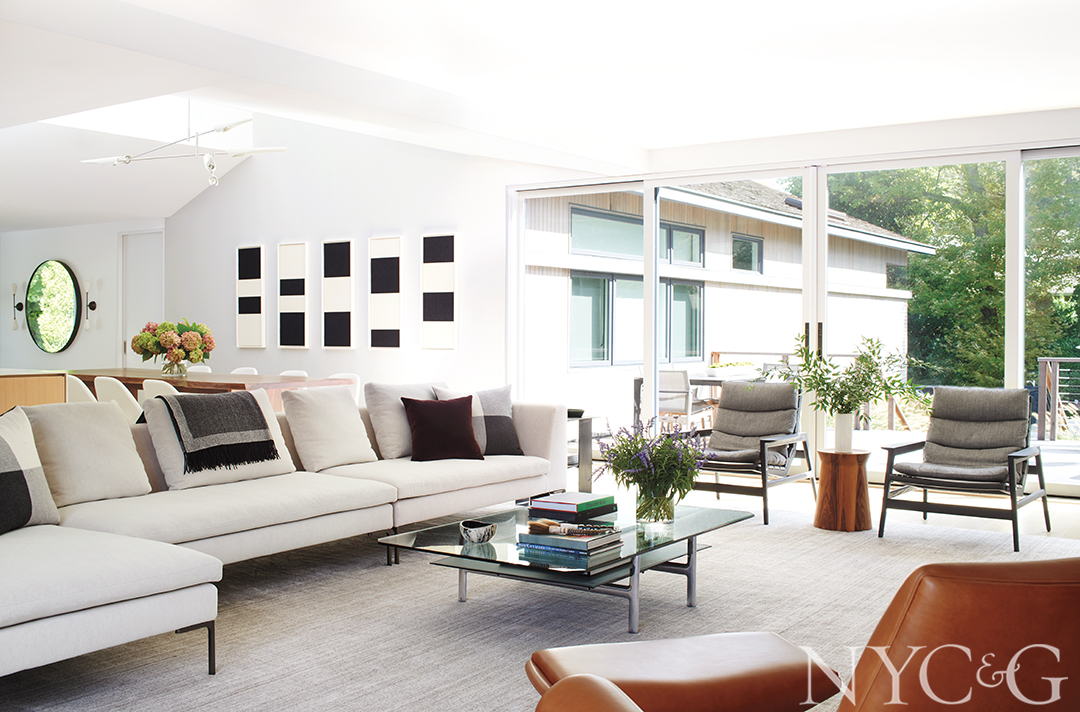 Sands Point Modern Ranch Living Room