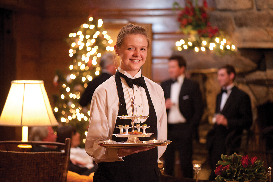 Server With Hors D'oeuvres