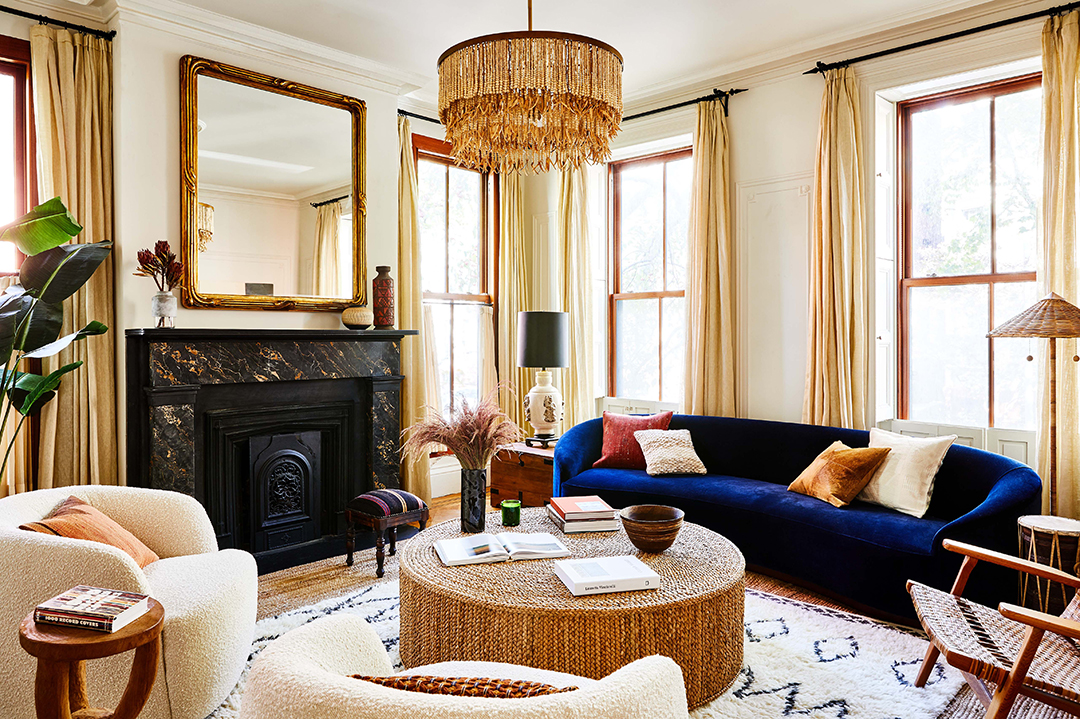 Living Room in Norah Jones Brooklyn Home