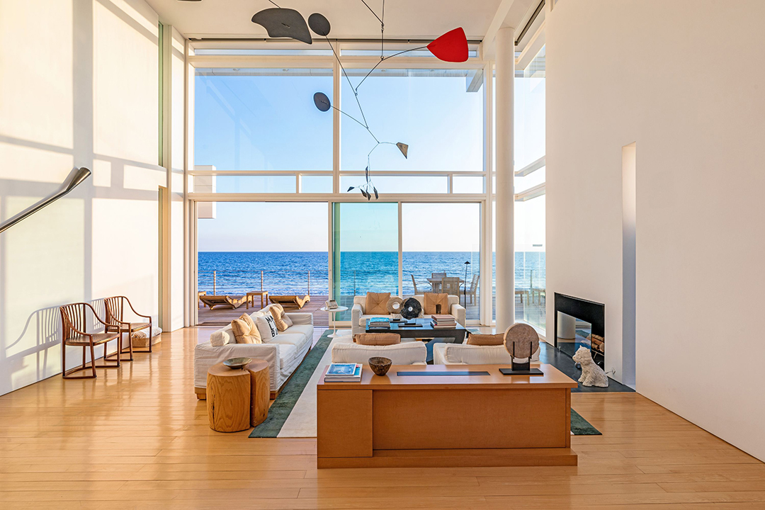 Eli Broad Lists 75m Malibu Home On Billionaires Beach Living Room