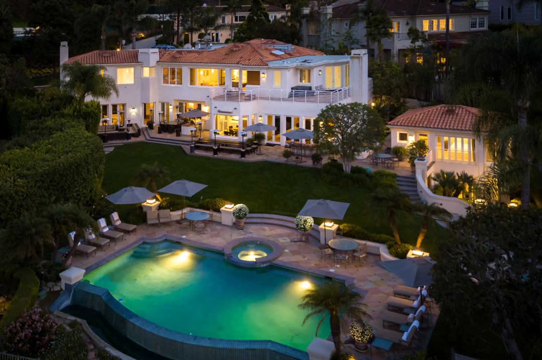 Aubrey Road Beverly Hills Aerial