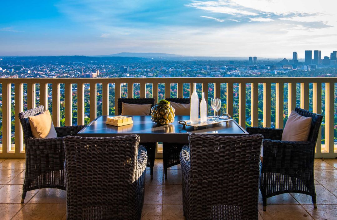 Cher West Hollywood Sierra Towers Balcony