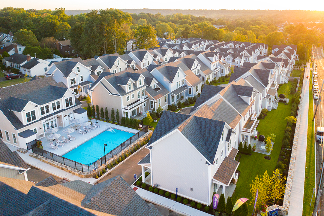 New Development Near Downtown Stamford Offers Charming Homes At Reasonable Prices Aerial