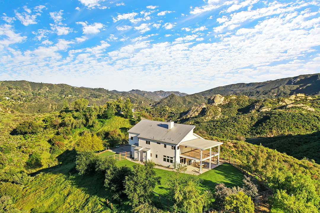Onerepublic Guitarist Lists A Modern Farmhouse Home In The Topanga Mountains Aerial