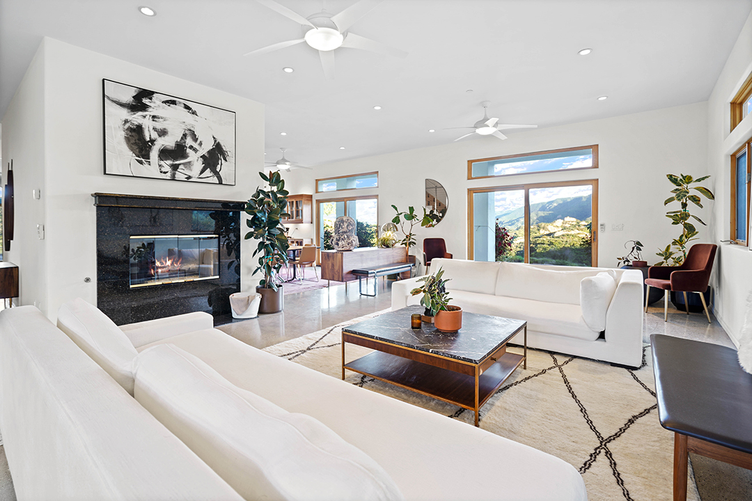 Onerepublic Guitarist Lists A Modern Farmhouse Home In The Topanga Mountains Living Room B