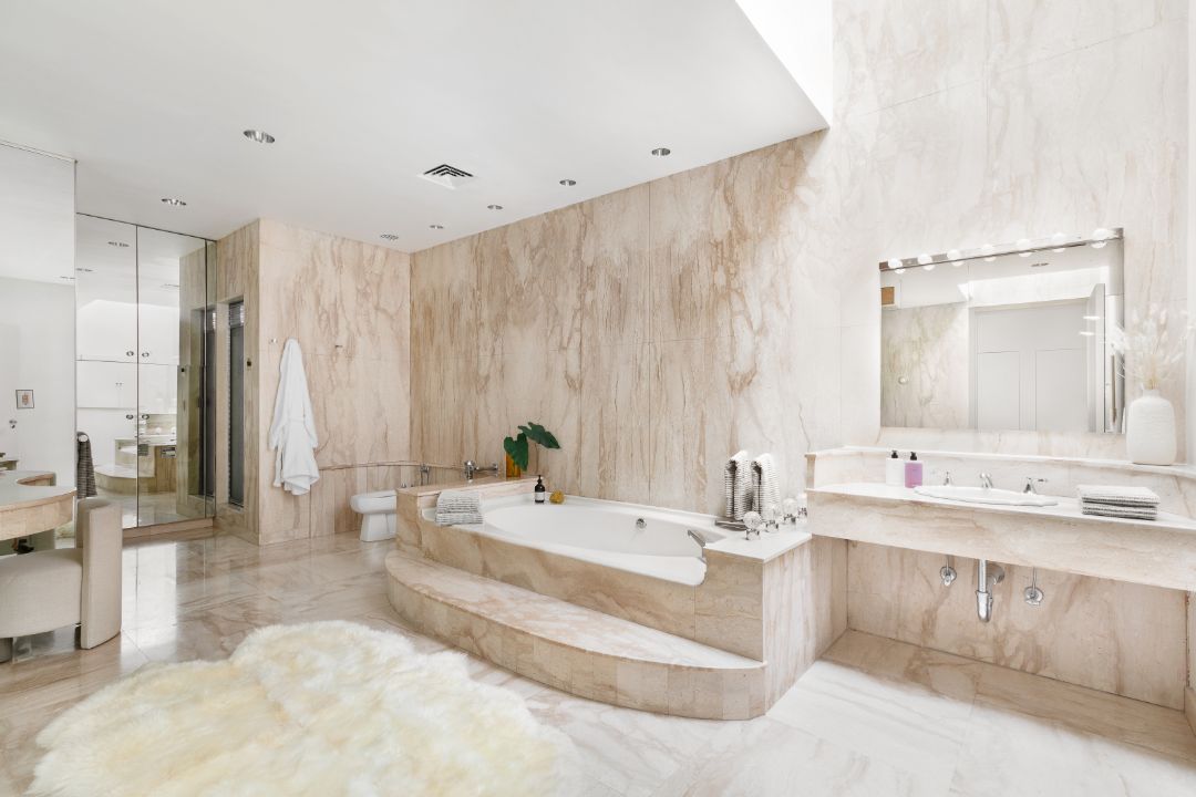 Upper East Side Carriage House Rockefeller Master Bathroom