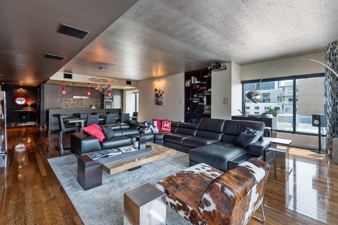 W Hollywood Hotel Marcedes Lewis Living Room