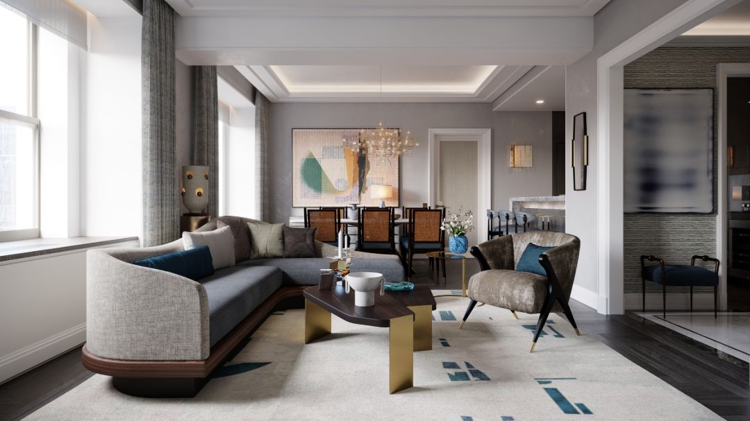Waldorf Astoria Private Residences Living Room