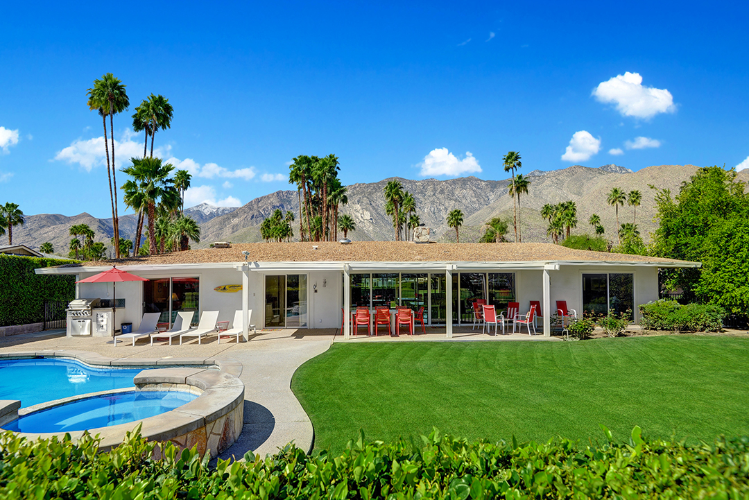 Walt Disneys Technicolor Dream House For Sale In Palm Springs Exterior Back